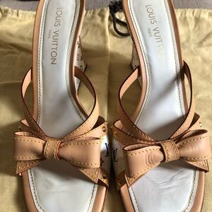 Louis Vuitton Multi Monogram Wedge Sandals - Authenic